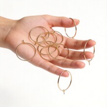 DIY������Ʒ�������Ȧ�������diy��� ͭ��18K�����9��ԲȦ