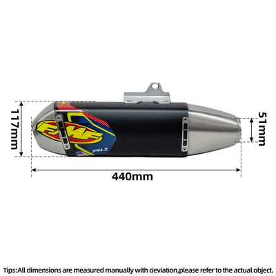 S117 Stainless Steel Tail Section, Motorcycle exhaust pipe