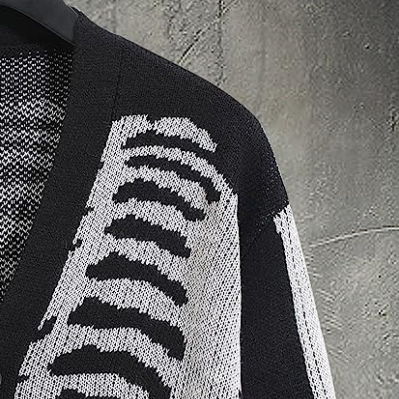 Regular Sleeve Sleeve Type Polyacrylonitrile Fiber Fabric Type Long Top Length Women's Sweater Long Sleeve Sweaters & Cardigans Jacquard Rib-Knit Casual Skeleton