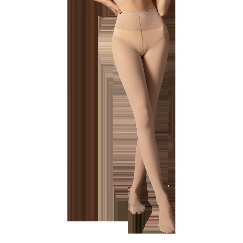 Носки Landa телесного цвета для женщин, весна-осень, 80D, бархатные, антискользящие, большие размеры, для танцев, дышащие, колготки.