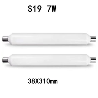跨境S19管型灯管7W带钉脚管型灯管7W310mm*38mm220v 9w镜前灯管