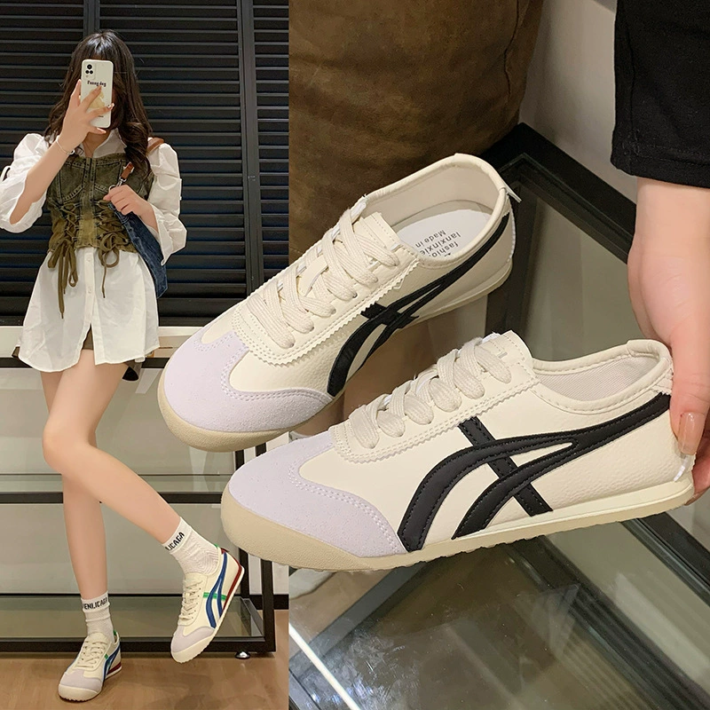 Женские тренировочные туфли Agande, новинка 2024 года, повседневная спортивная обувь на плоской подошве, кроссовки на мягкой подошве, белые туфли на плоской подошве со шнуровкой