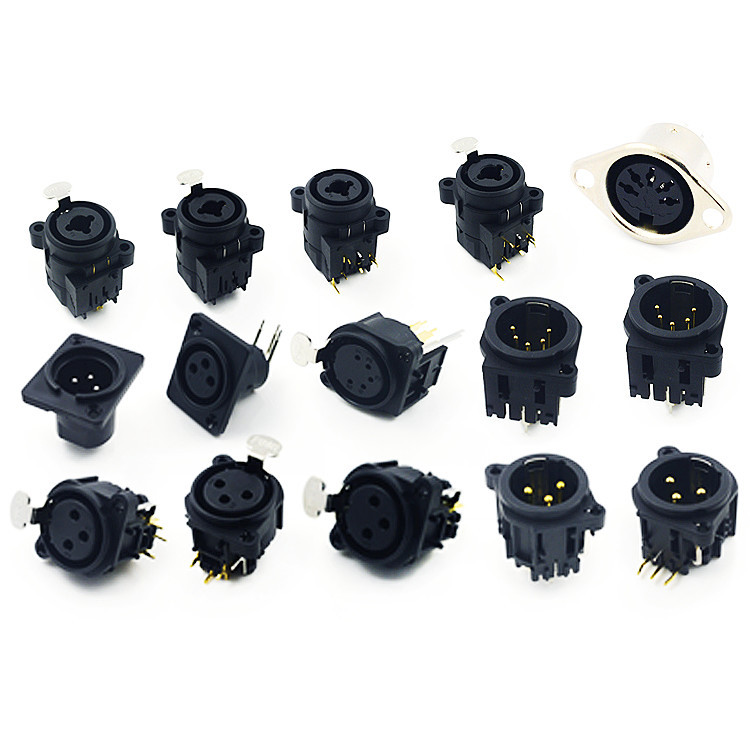 Produc Kantone Mother Socket CT5 Public Plug Pure Copper Three-core Kantone Head Audio Microphone Mixer Interface CT3