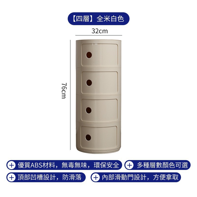 Gabinete lateral del sofá Mesita de noche de viento crema Mesita auxiliar Gabinete de almacenamiento creativo minimalista moderno Mesa redonda pequeña Mesa lateral Mesa de centro