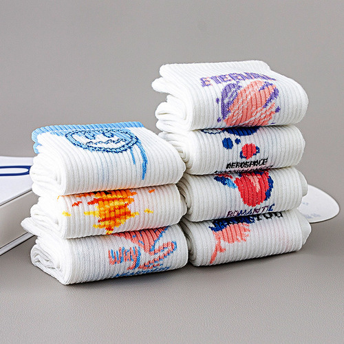 Spring Couple Trend Socks Instagram Student Wholesale Basketball Socks Cross-border Trade Sports Long Socks Summer Women Mid-calf Socks