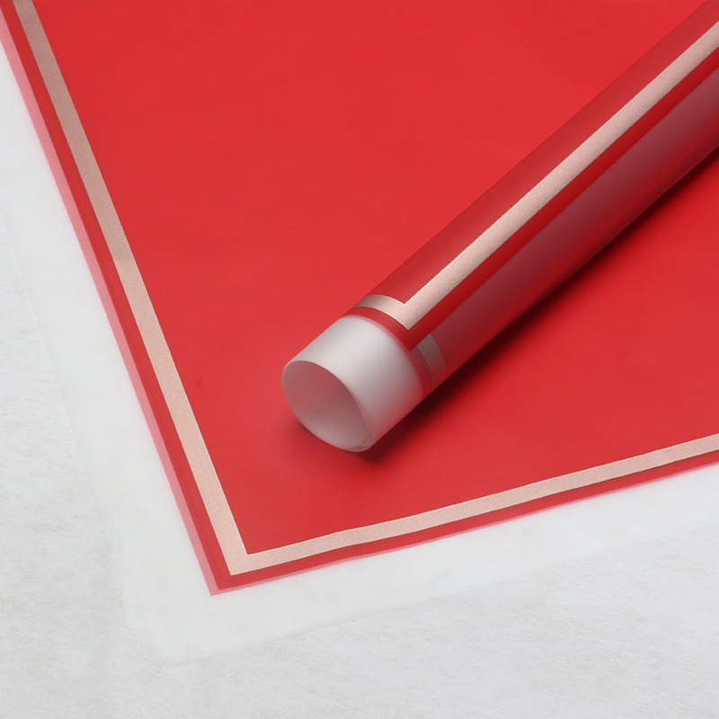 Huaxi transfronterizo Han Bundle de papel volador de película de gel de envoltura de flores impermeable florista suministros de flores papel de envoltura de ramo