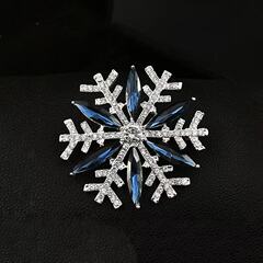 新しいファッションの高級なドリルの雪のブローチは簡単です。