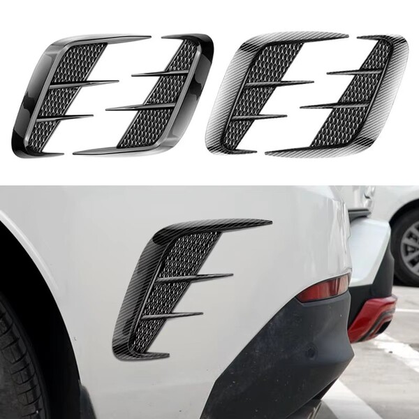 Car simulation shark gills fake side air outlet modified car sticker…