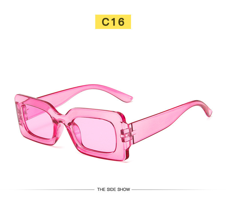 New Fashion Net red sunglasses women Retro Square small frame cross-border sunglasses personalized colorful hip-hop glasses wholesale_voghion.com