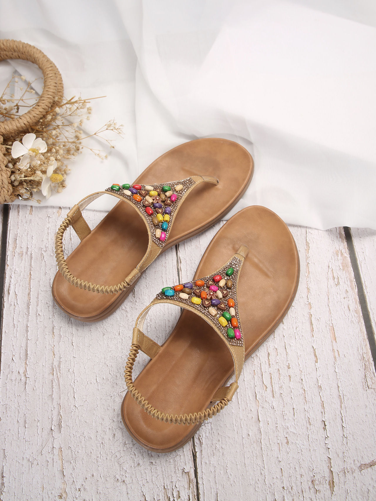 Women's Roman Style Color Block Open Toe Roman Sandals display picture 13