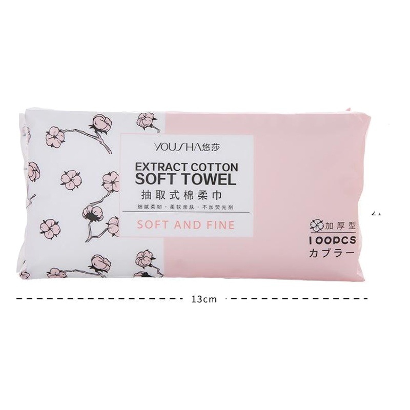 Yousha toalla facial desechable toalla facial extraíble salón de belleza toalla facial especial 100 algodón de bombeo toalla suave YV100