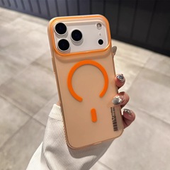 Apple 17ProMax用ソフトガーゼ磁気吸着スマホケース、iPhone16超薄型耐衝撃15高級感保護カバー