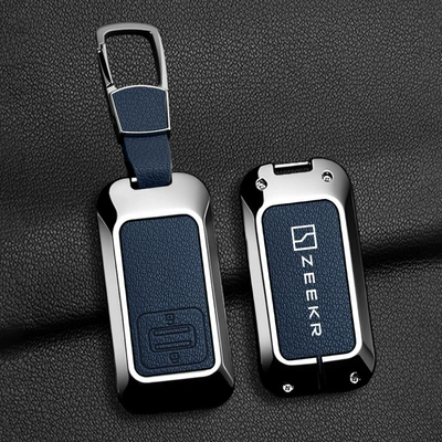 key pouch, Car key bag - jikrypton-c-modelblue-goat-leather-b01-buckle
