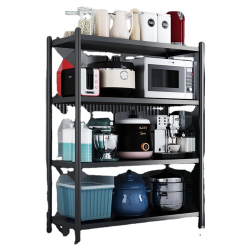 Kitchen storage rack 3-layer microwave oven rack 4-layer floor-standing multi-functional storage multi-layer shelf wholesale