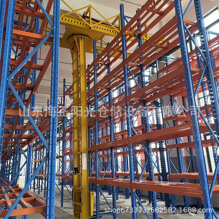 Intelligent Three-Dimensional Warehouse, Beam-Type Semi-Automatic Vertical Warehouse Crane Stacker, Heavy-Duty Hardware Warehouse Custom Shelves