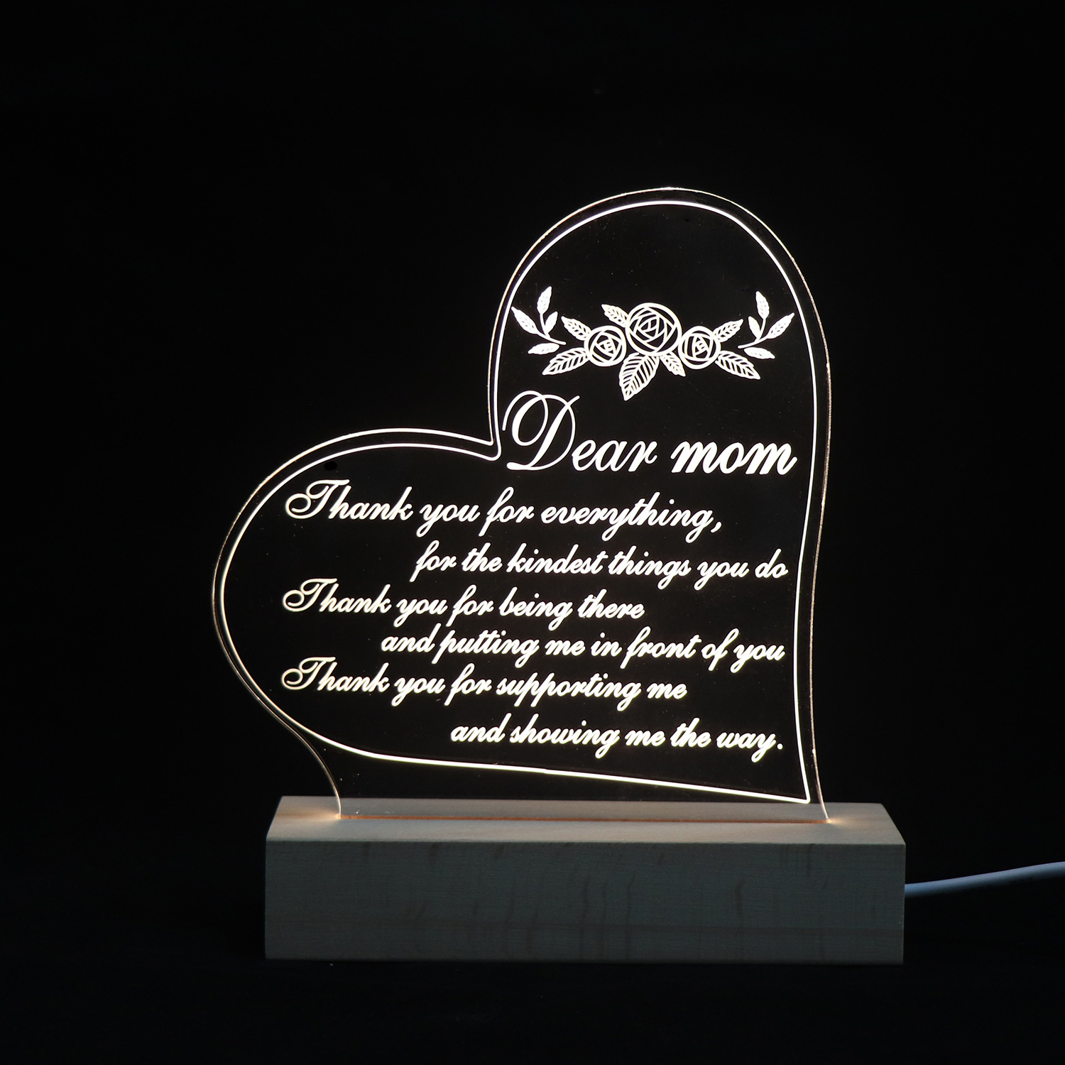 跨境热卖3d小夜灯亚克力床头台灯创意礼品灯