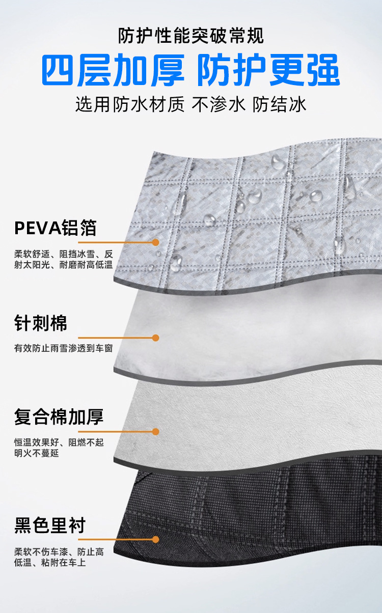 Suitable for Jeep Compass/Free Guest Car Sun Protection Sunshade Front Snow Shield Snow Shield Snow Cover