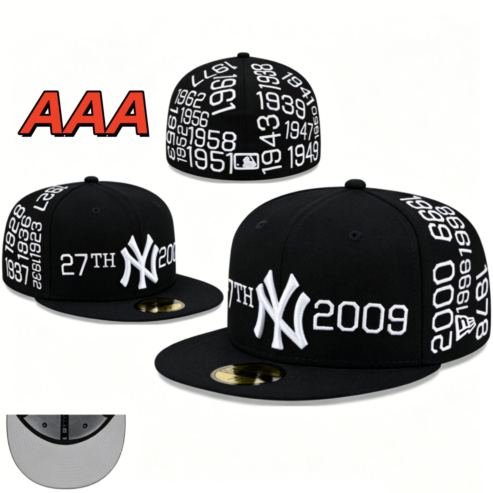 New Era New York Yankees 27-Time World Series Champions 59FIFTY Cap Black