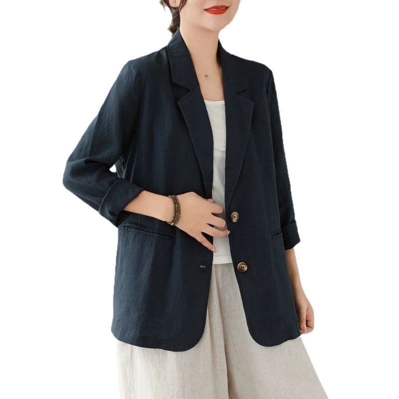 Spring solid classic suit jacket for leisure, long-sleeve, 2025 years, trend of season