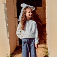 Корейская девушка с бантом вязаный кардиган 25 лет весны новый дизайн бант чувство свободного кардиган