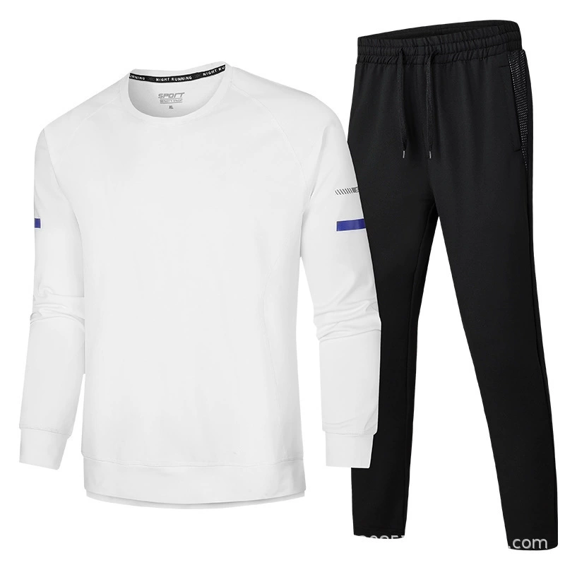 Прямые поставки с фабрики, Мужской Спорт на открытом воздухе, отдых, Быстросохнущий беговой костюм с круглым вырезом, альпинизм, фитнес, тренировки из двух частей