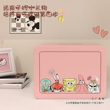 2025网红款儿童保险柜男孩女孩保密柜带锁只进不出存钱罐密码箱用
