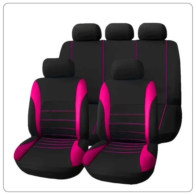 Lightweight and Breathable Waistline-Style Car Seat Cover, Cross-Border Waistline Design Fabric Seat Cushion