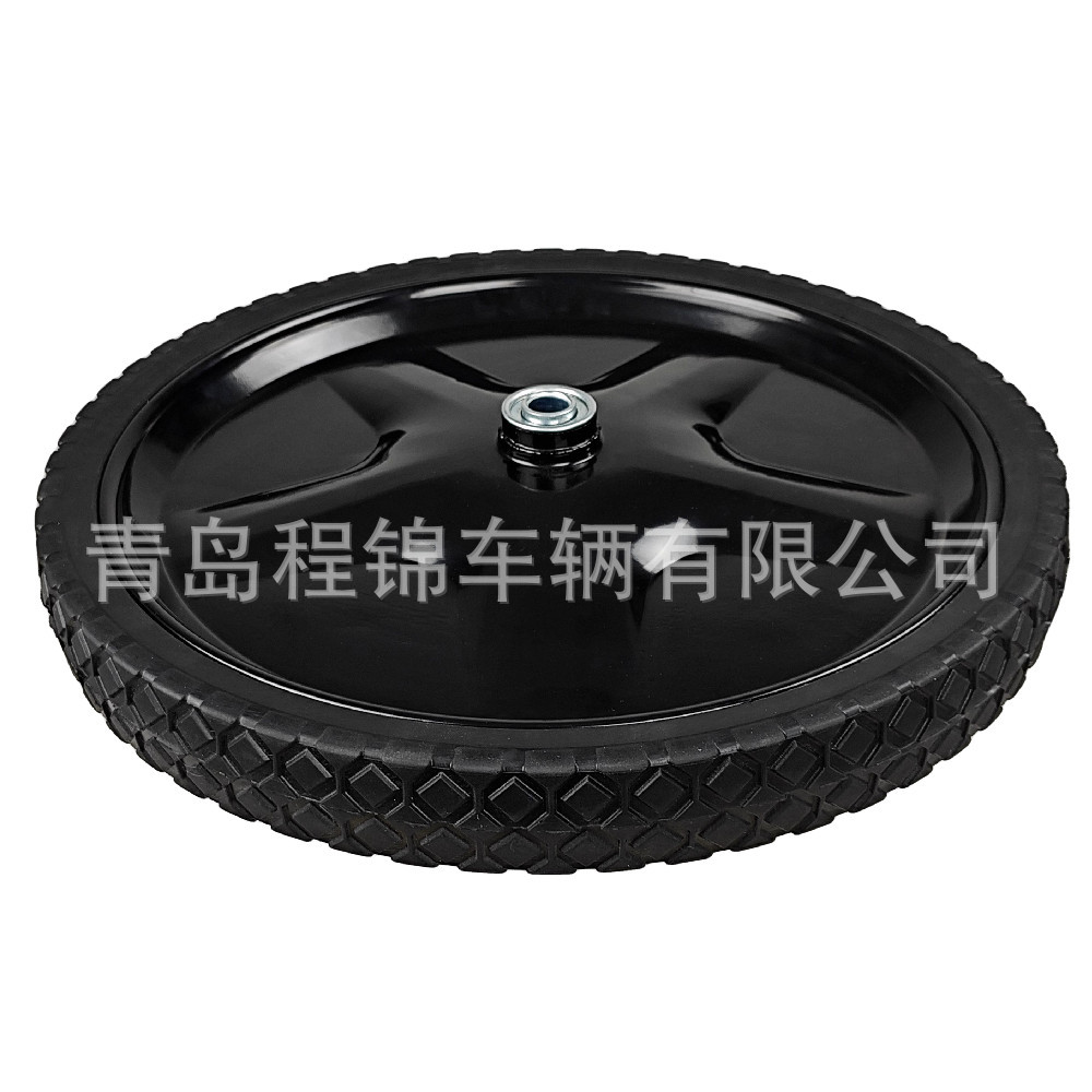 16×1.75英寸割草机轮子半橡胶实心轮胎手扶车推车轮用工具车轮