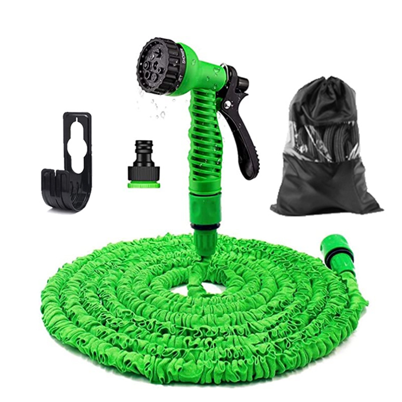 家用三倍伸缩水管洗车高压水管套装多功能水枪浇花魔术水管套装BG