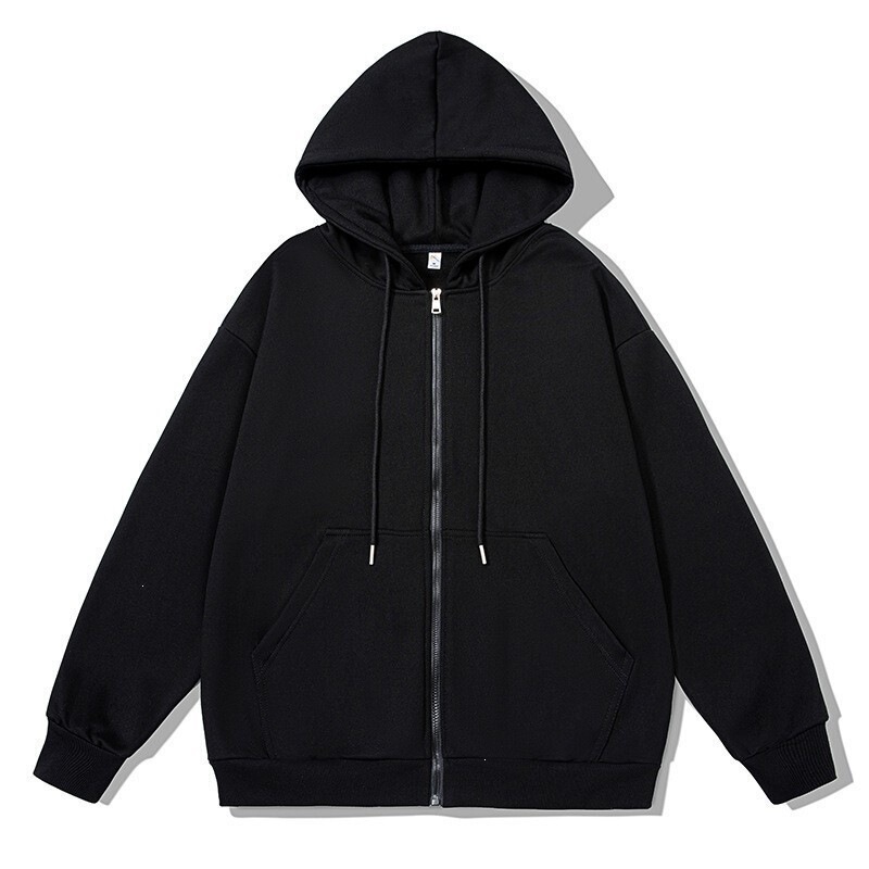 Foreign Trade Unisex Trendy Brand Zip-Up Hoodie with Long Zipper, Spring and Autumn Fashion Men's Casual Versatile Jacket, Wholesale from Manufacturer