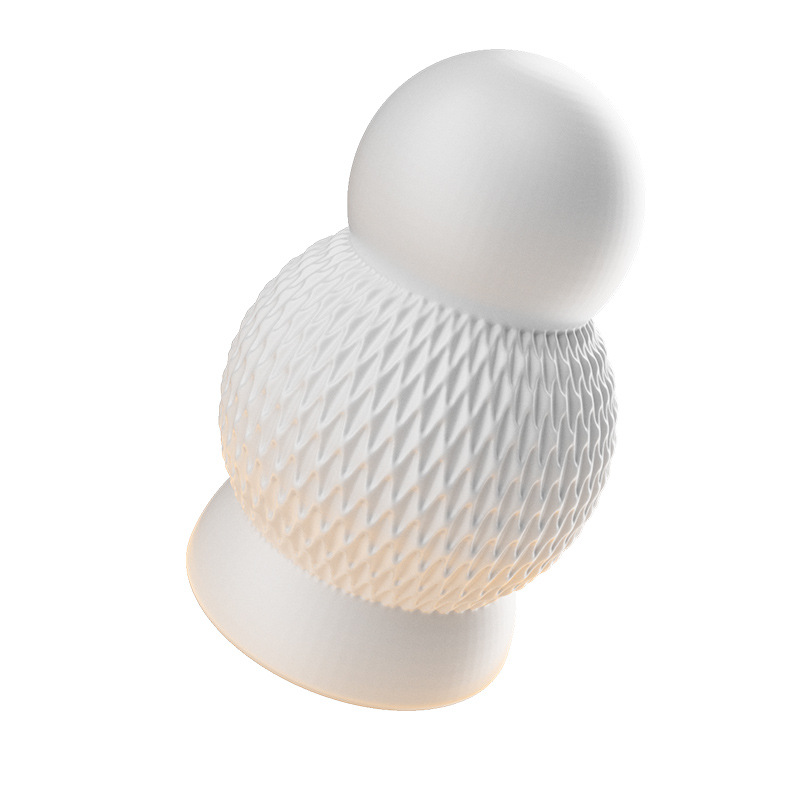 Jiuai Aircraft Road Egg Manual Male Masturbator, Portable Pocket Cup, TPE, White — detail image 6