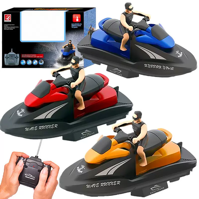 跨境新品冲浪者遥控摩托艇充电遥控船电动快艇水上儿童玩具模型船