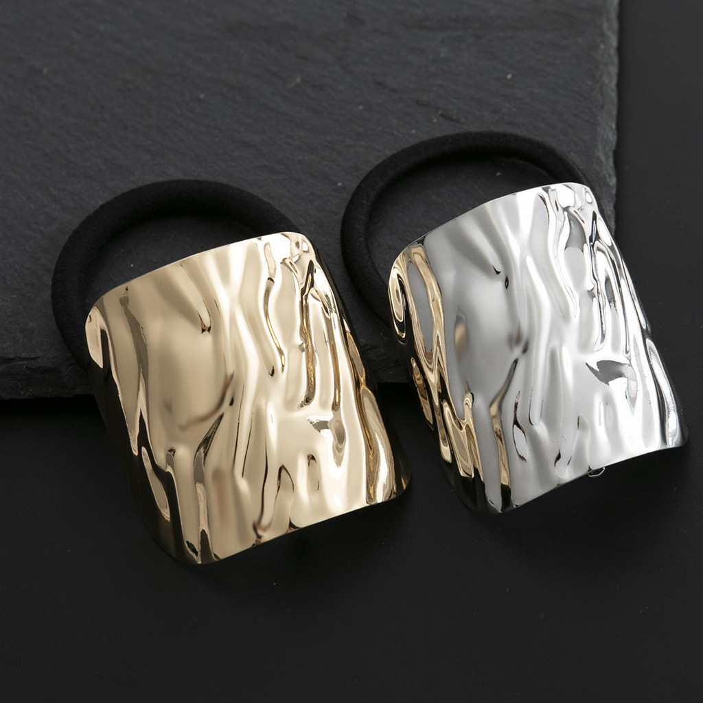 1 Piece Quantity Holiday, Daily Occasion Alloy Material Geometric Pattern Women's Simple Style Geometric Alloy Plating Hair Tie