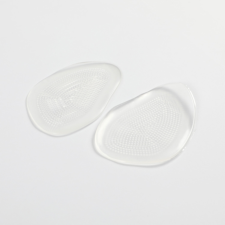 High-heeled shoe transparent silicone forefoot pad, comfortable and breathable, GEL anti-friction shock absorption forefoot anti-fall half-size pad