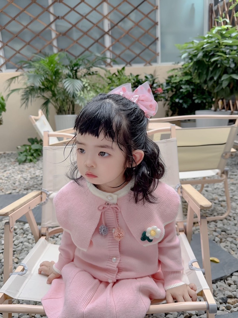 Κοριτσίστικο Πουλόβερ 2023 Φθινόπωρο Νέο Μοντέρνο Κορεάτικο Μονόχρωμο Πλεκτό Φούστα με Μεγάλο Γιακά, Σετ Δύο Τεμαχίων_voghion.com