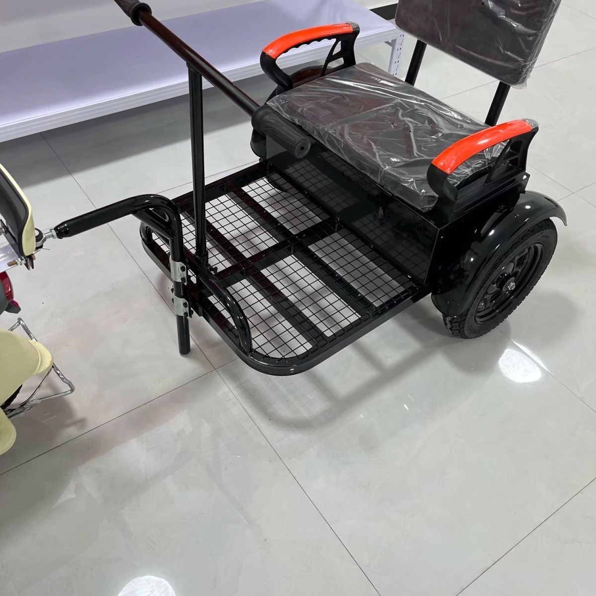 骑行旅行拖车拖斗自行车小拖车户外后挂式挂车电动摩托车载物载人