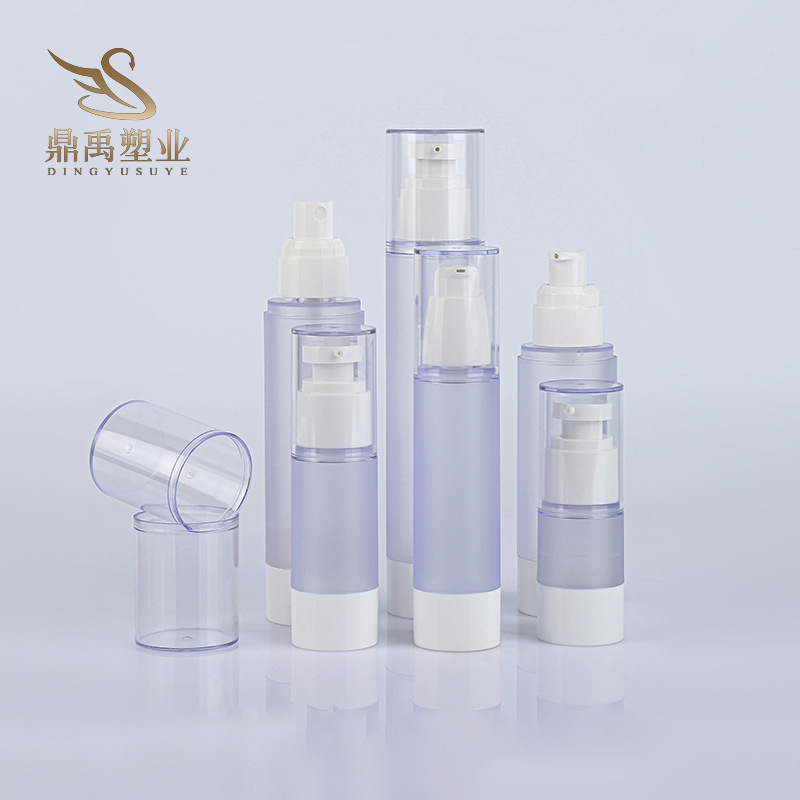 供应15/30/50/80/100/120ml真空乳液瓶  多规格AS白色磨砂喷雾瓶