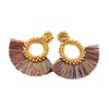 Earrings, ethnic air fan, suitable for import, Amazon, boho style, European style