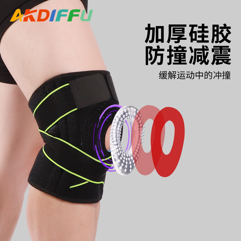 Material DE BUCEO transfronterizo ajustable rótula silicona transpirable alpinismo rótula presión de soporte de resorte