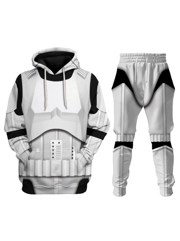 2025 New Xqdz Men's and Women's Mdlr Adult Bounty Hunter Cos Trendyy Sweatshirt Pants Suit Movie Peripherals