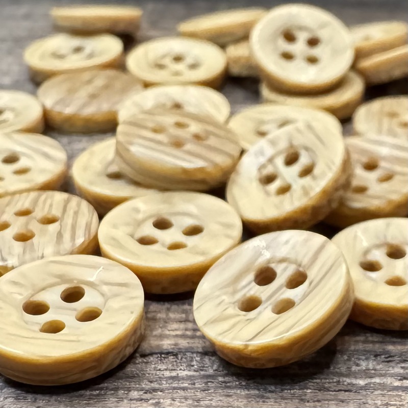 現物直売高級四眼ワイドエッジ樹脂ボタンシャツ風衣木目円形ボタン手作りDIYボタン|undefined