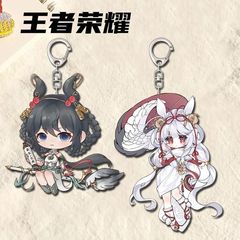 王者の栄光公孫が周辺の両面に挟まれたアクリルキーホルダー漫画の高級かばんストラップからプレゼントを贈る