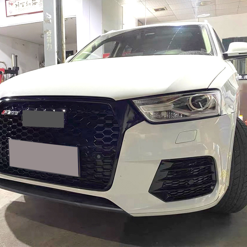 Suitable for Audi Audi Q3 2016-2018 Fog Light Frame Modification Rsq3 Replacement Lower Mesh Fog Lampshade Decoration