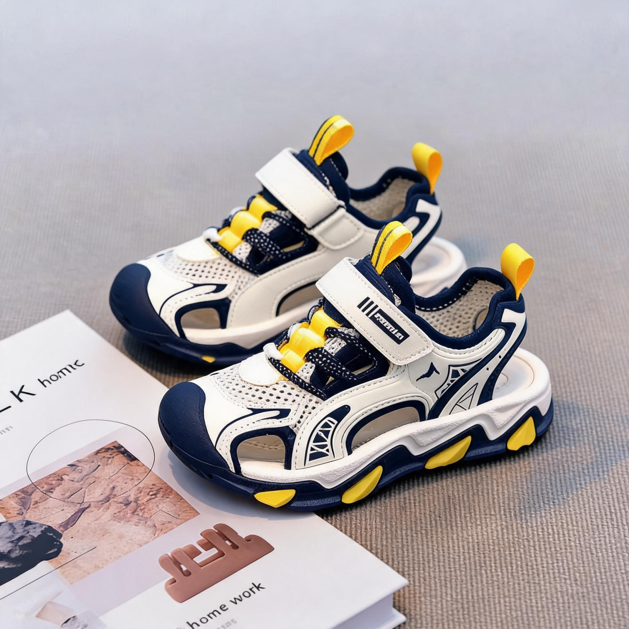 Sandalias para niños Baotou 2026 verano nuevo estilo de moda infantil zapatos casuales de malla transpirables zapatos de playa zapatillas image 5