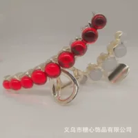 Новый высококачественный элегантный зажим для захвата кошачьего глаза, красные высококачественные украшения для чувств, шпилька, новый высококачественный элегантный головной убор, зажим для захвата