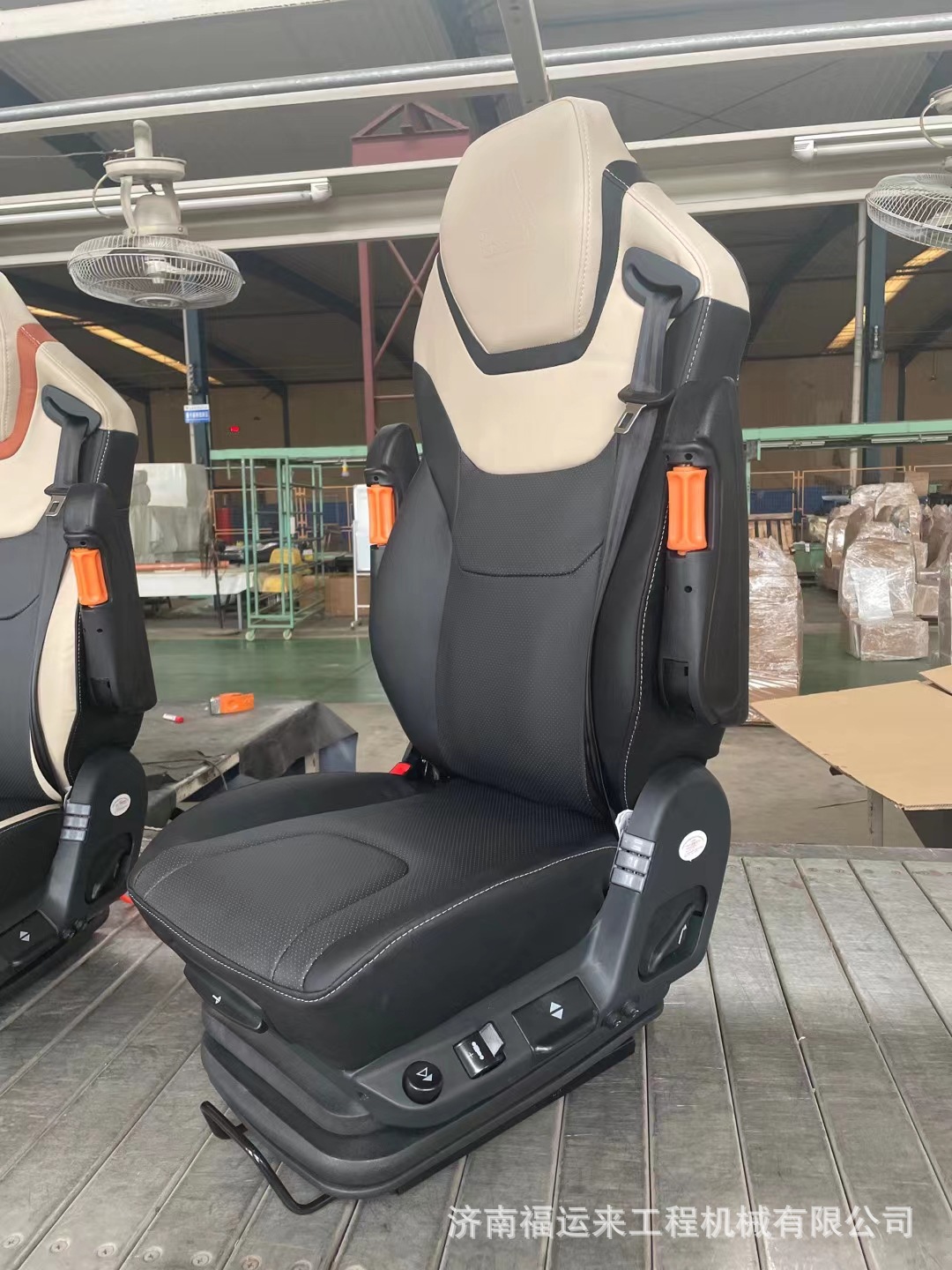 Asiento neumático para camión, conductor y copiloto