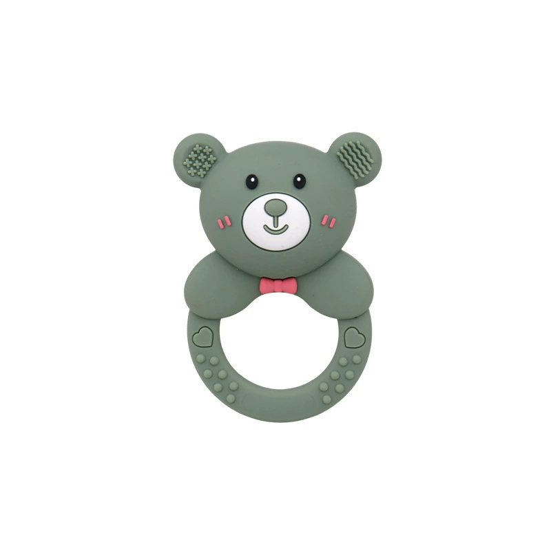 Children's silicone beanbag, appeases handheld teether for correct bite, toy, 0-2 years