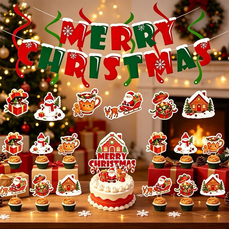 Cross-border Christmas flag letter snowman spiral hanging decoration reindeer bunting background arrangement party decoration supplies Cross-border Christmas flag letter snowman spiral hanging decoration reindeer bunting background arrangement party decoration supplies