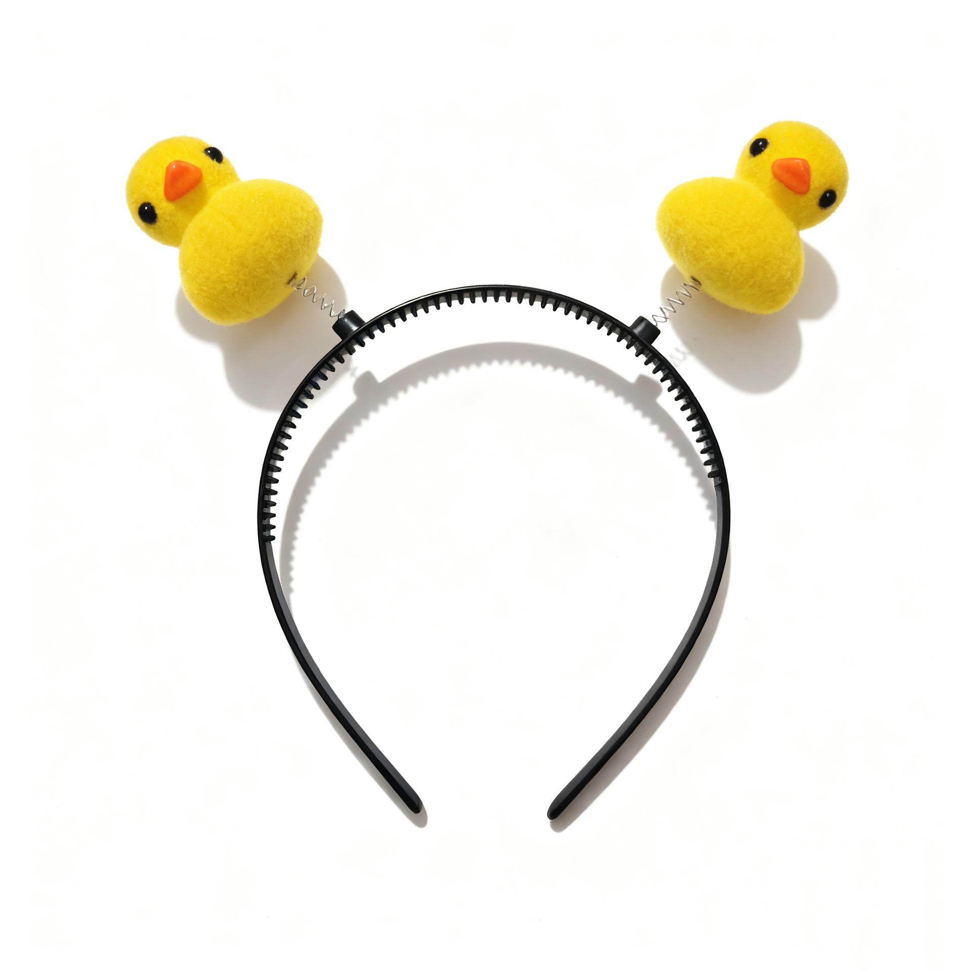 Bonita venta de patos amarillos primavera cabello estereoscópico gran patos dibujos animados adornos de cabello para la clase de jardín de infantes pequeños regalos image 3