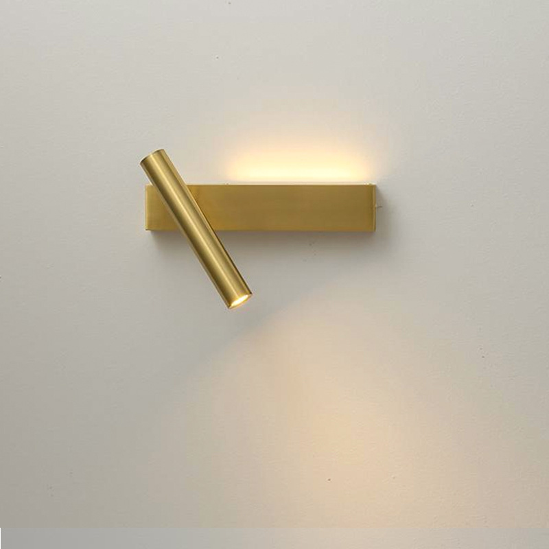 Nordic minimalist all-copper study bedroom bedside reading wall lamp modern minimalist living room aisle creative background wall lamp Nordic minimalist all-copper study bedroom bedside reading wall lamp modern minimalist living room aisle creative background wall lamp